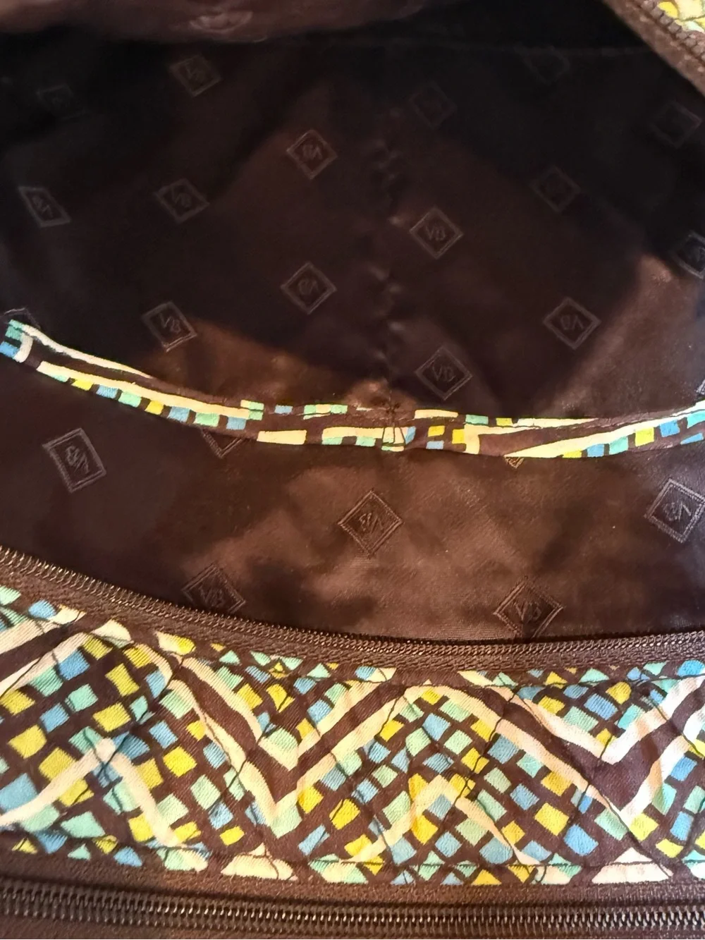 Vera Bradley Rain Forest Triple Zip Hipster Cross Body Purse #15711-G55